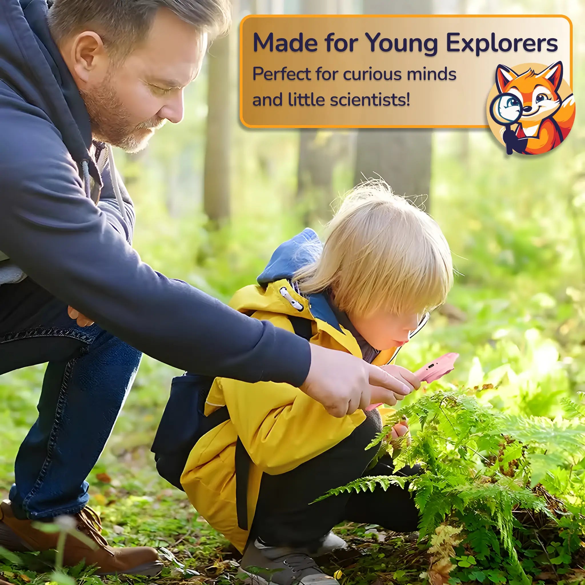 Handheld Kids Digital Microscope – Made for young explorers, perfect for curious minds and little scientists.